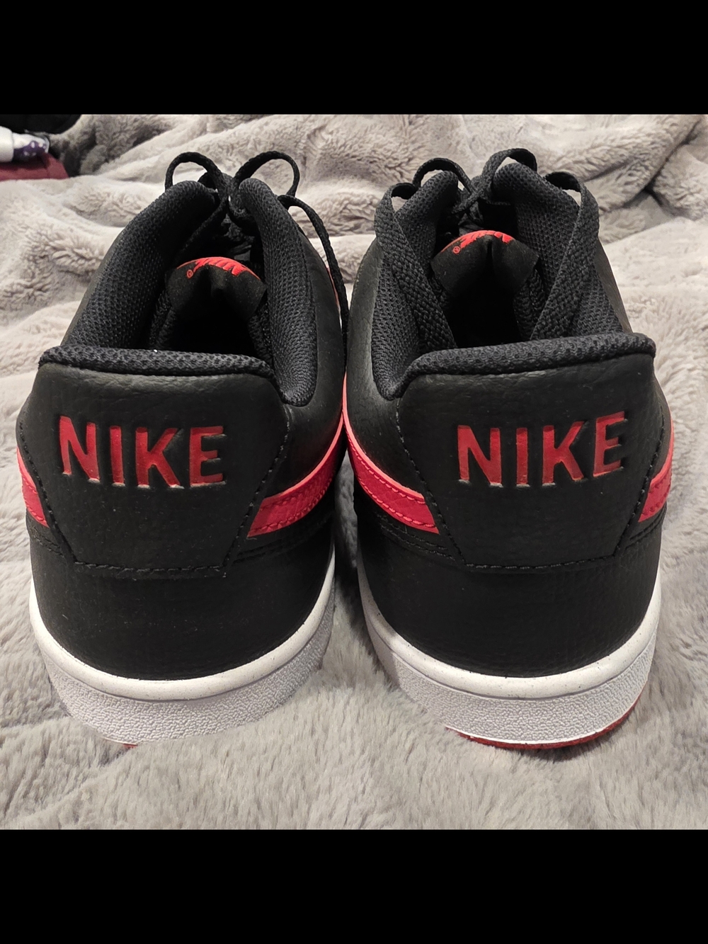 Nike Court Vision Low Next Nature in the "Black/University Red/White" colorway, - Picture 4 of 8